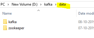 Install Kafka on Windows - Data folder